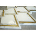 White Thassos Calacatta Gold Aluminum 15'' x 15''