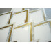 White Thassos Calacatta Gold Aluminum 15'' x 15''