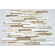 CANE SERIES POLISHED (CREAM MARFIL, LIGHT EMPERADOR, THASSOS WHITE) (SIZE RANDOM, 1 SF/SHEET) 5 PC/ BOX