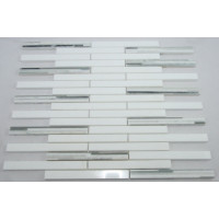 CANE SERIES-THASSOS WHITE, MING GREEN, SLATE JADE, GUANG GREY, POLISHED (SIZE RANDOM, 1 SF/SHEET) 5 PC/BOX