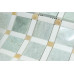 SQUARE DIAMOND MING GREEN, THASSOS WHITE, HONEY ONYX POLISHED (0.93 SF/SHEET, 5 PC/BOX)