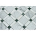 SQUARE DIAMOND BLANCO CARRARA, BIG FLOWER GREEN, ARISTONE POLISHED (0.93 SF/SHEET, 5 PC/BOX)