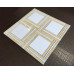 WINDMILL SERIES, THASSOS WHITE+HONEY ONYX (1 SF/SHEET, 5 PC/BOX)