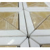 DIAMOND SERIES, THASSOS WHITE+HONEY ONYX POLISHED (1 SF/SHEET, 5 PC/BOX)