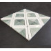 DIAMOND SERIES, THASSOS WHITE+MING GREEN POLISHED (1 SF/SHEET, 5 PC/BOX)