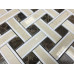 LATTICE SERIES, CREMA MARFIL+DARK EMPERADOR+THASSOS WHITE POLISHED (0.96 SF/SHEET, 5 PC/BOX)