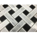 LATTICE SERIES, THASSOS WHITE+WHITE CARRARA+ABSOLUTE BLACK  POLISHED (0.96 SF/SHEET, 5 PC/BOX)