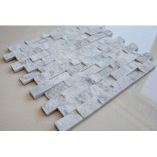 WHITE CARRARA SPLIT FACE (SIZE 1x2, 5PC/BOX)