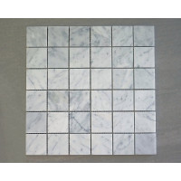 WHITE CARRARA 2x2 HONED, 5 PC/BOX