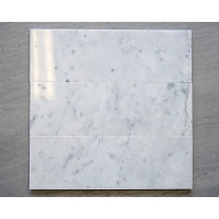 WHITE CARRARA 4x12 POLISHED (1 SF/SHEET, 5 PC/BOX)