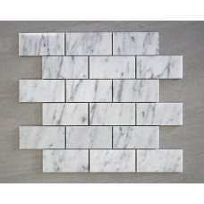 WHITE CARRARA 2x4 POLISHED 5 SF/BOX