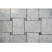 WHITE CARRARA LARGE BASKETWEAVE POLISHED (1 SF/SHEET, 5PC/BOX)