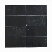 NERO MARQUINA 3x6 POLISHED (1 SF/SHEET, 5 PC/BOX)