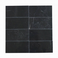 NERO MARQUINA 3x6 POLISHED (1 SF/SHEET, 5 PC/BOX)