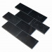 NERO MARQUINA 3x6 POLISHED (1 SF/SHEET, 5 PC/BOX)