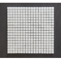 THASSOS WHITE POLISHED, SIZE 5/8"x5/8", 1 SF/SHEET