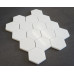 THASSOS WHITE POLISHED, SIZE 3" HEXAGON, 0.87 SF/SHEET