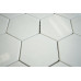 THASSOS WHITE POLISHED, SIZE 3" HEXAGON, 0.87 SF/SHEET