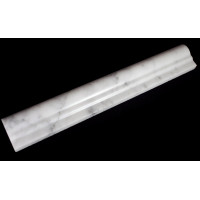 WHITE CARRARA MOULDING POLISHED, SIZE 12" X 34/" x1.8"